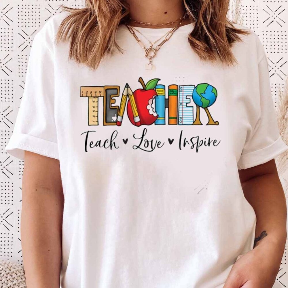 Teacher T-Shirt, Gift For Teacher, Aesthetic Teacher Tee Shirt